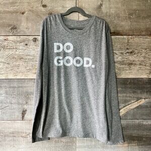 Cotopaxi NWT Womens Do Good Long‎ Sleeve T-Shirt XS Heather Gray Organic Cotton